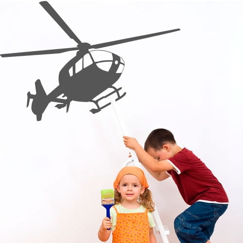 Sej helikopter wallsticker til børneværelset!