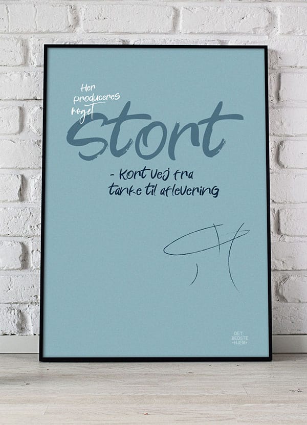 Toiletplakat: "Her Produceres Noget Stort" – Kun 199 Kr!