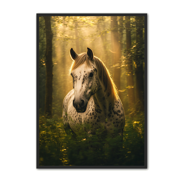 Hest Plakat - Elegant Skovmagi til Fantastisk Pris!