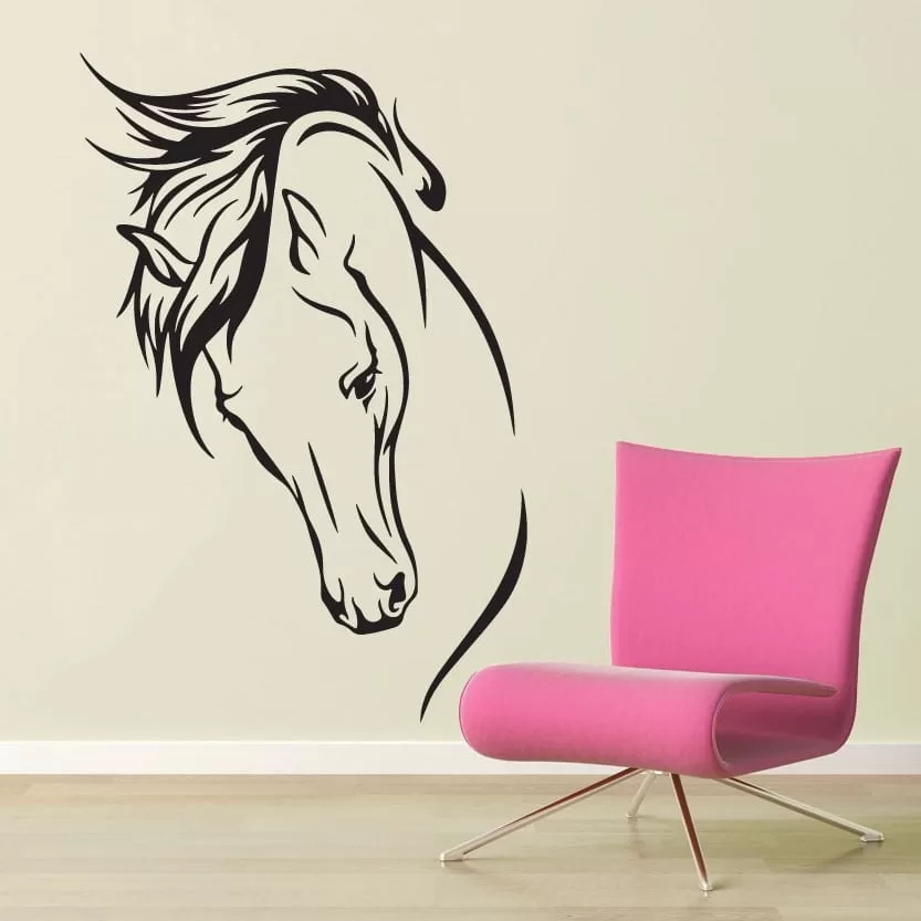 Hest Wallsticker til Pigeværelset – Fantastisk Udsalg!