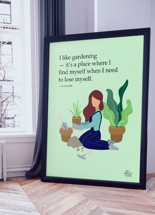 Find mig selv, når jeg skal miste mig selv - Plakat A4 199 kr