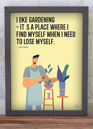 I Like Gardening Plakat - Perfekt til Dit Hjem 199 kr.