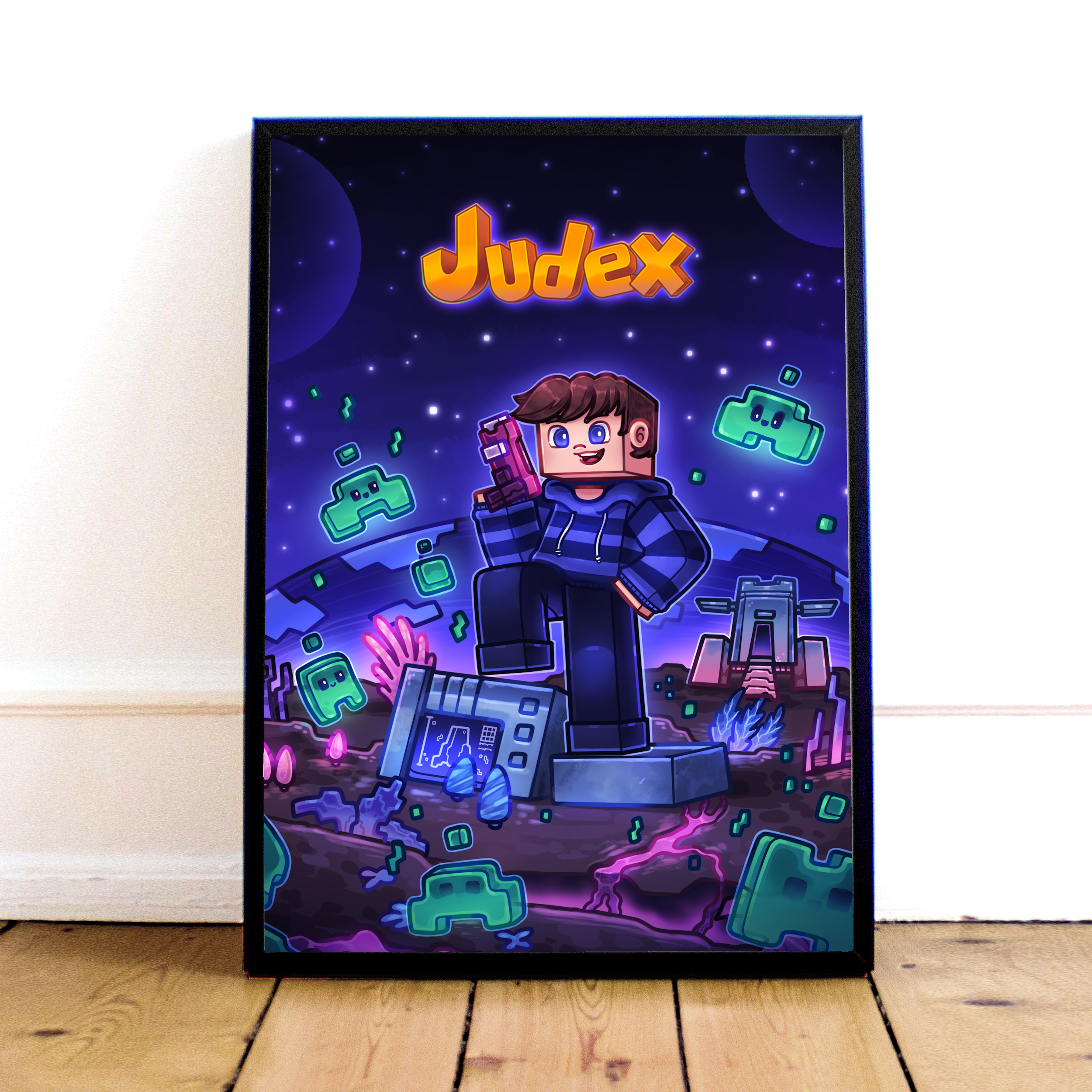 Judex Minecraft Plakat – Magisk Vægkunst til Gamere!