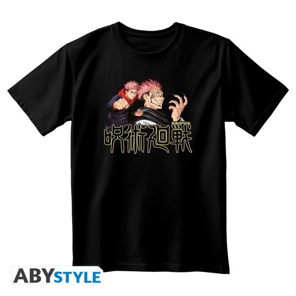 Jujutsu Kaisen Itadori Sukuna Unisex Black-tshirt Size: Small