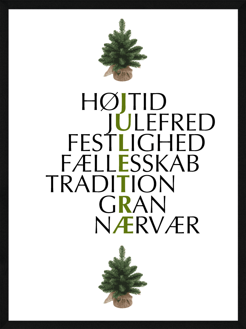Juletræ Citat Plakat – Skab den perfekte julestemning!