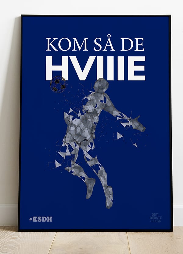 AGF Fodboldplakat – Støt De Hviiie – A4 Kun 199 Kr.