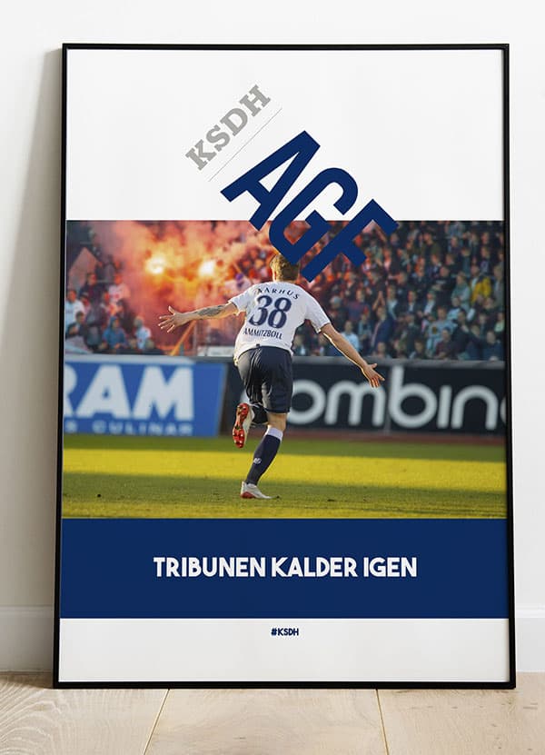 Fodboldplakat A4 - Tribunen Kalder Igen til kun Kr 199!