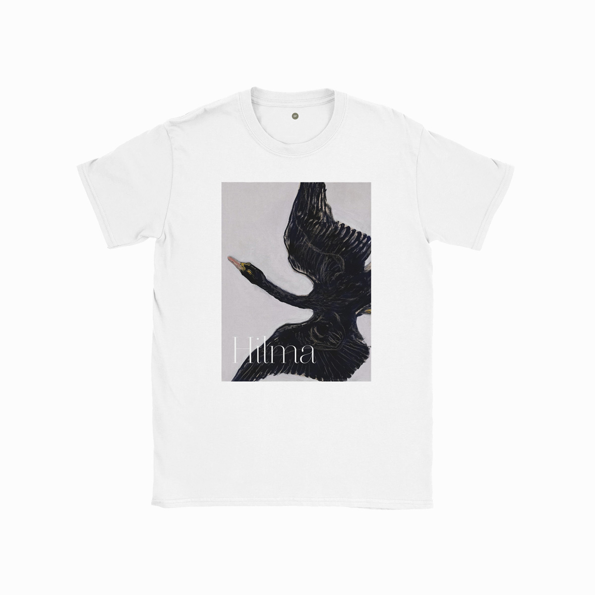 Unisex Kunst T-shirt med Hilma Af Klint Motivet Black Swan