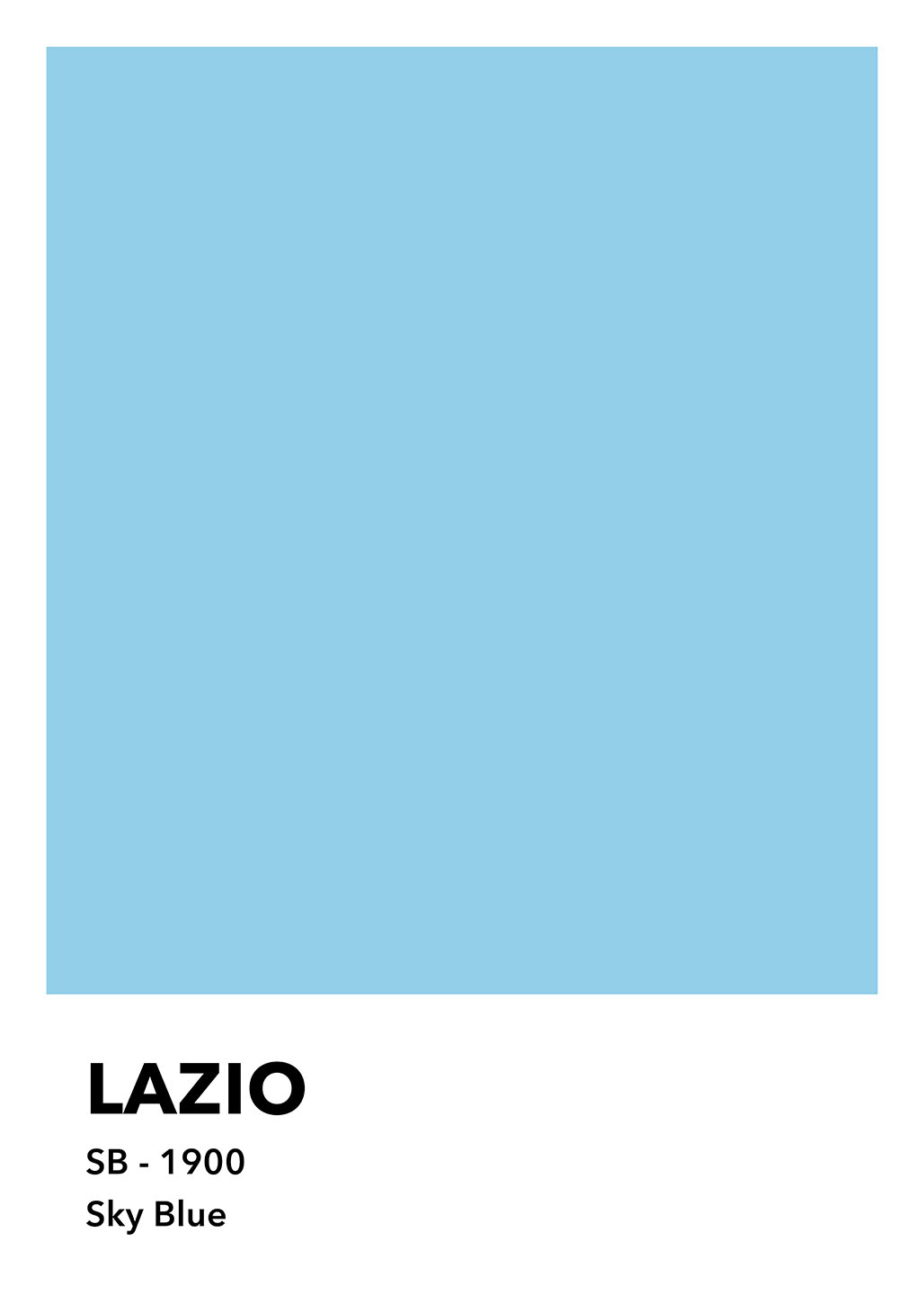 Lazio Sky Blue Kunstværk – Unikt Vægkunst til Dit Hjem