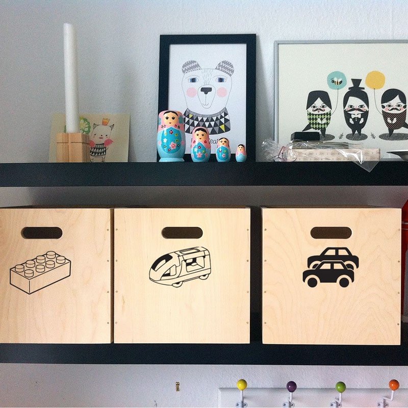 Farverige Wallstickers til Legetøjsorganisation – Skab Orden!