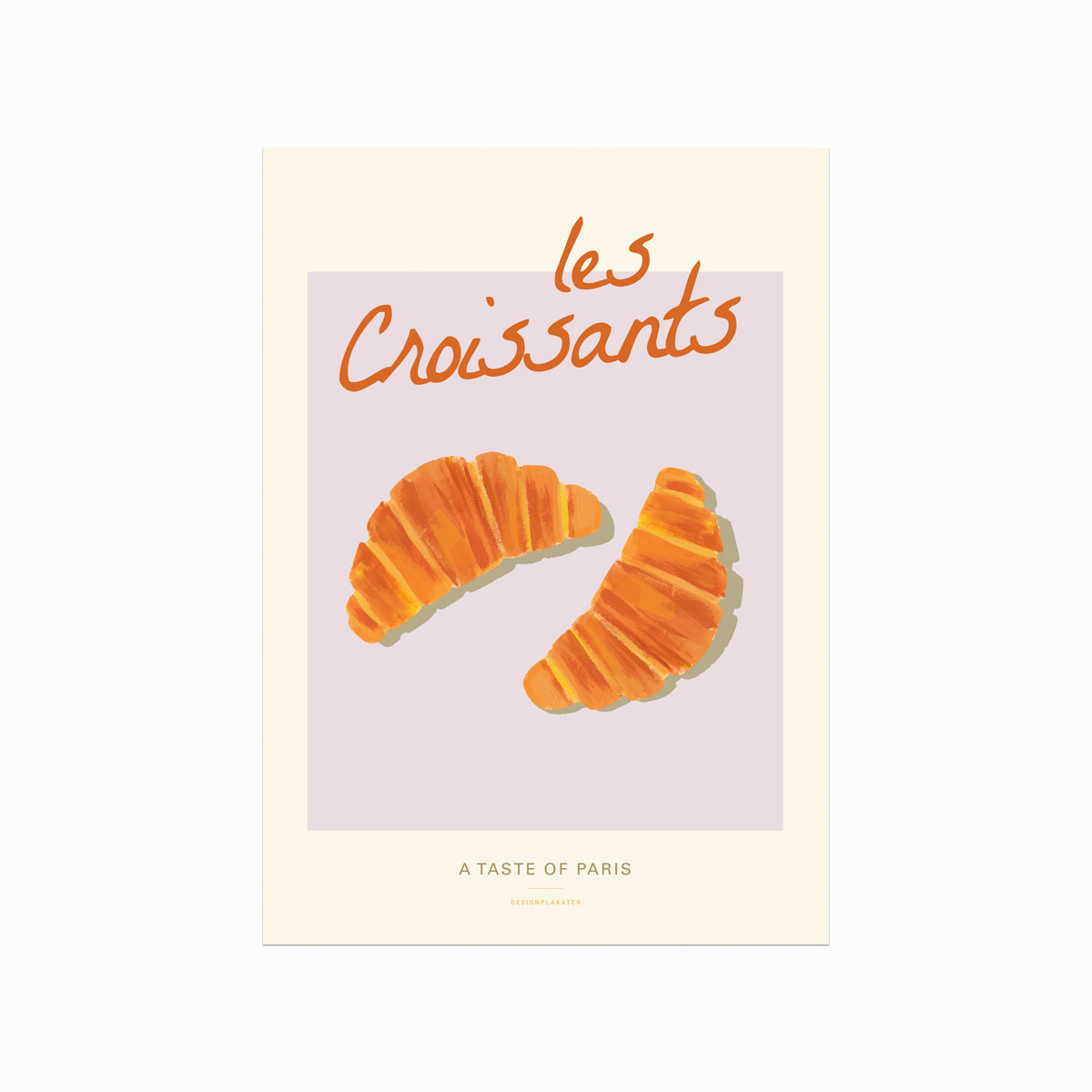 Les Croissants – Fransk Køkkenplakat til Dit Hjem