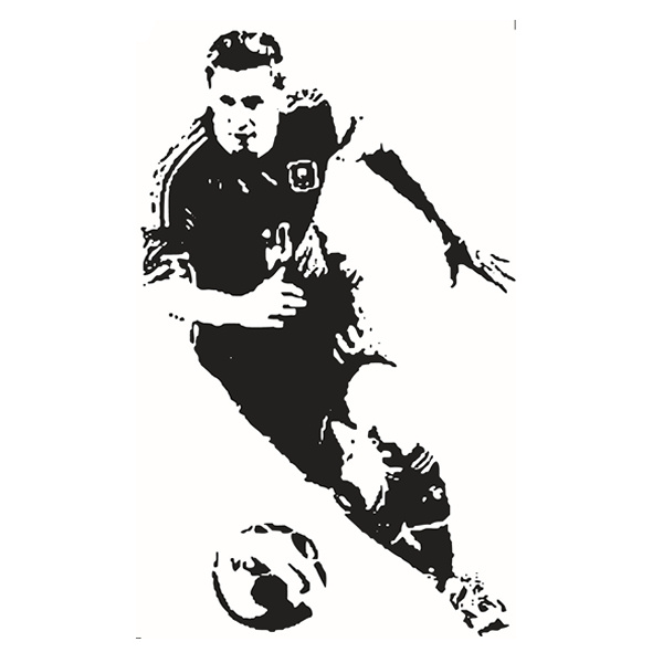 Lionel Messi Vægklistermærke til Fodboldfans - Black Friday!