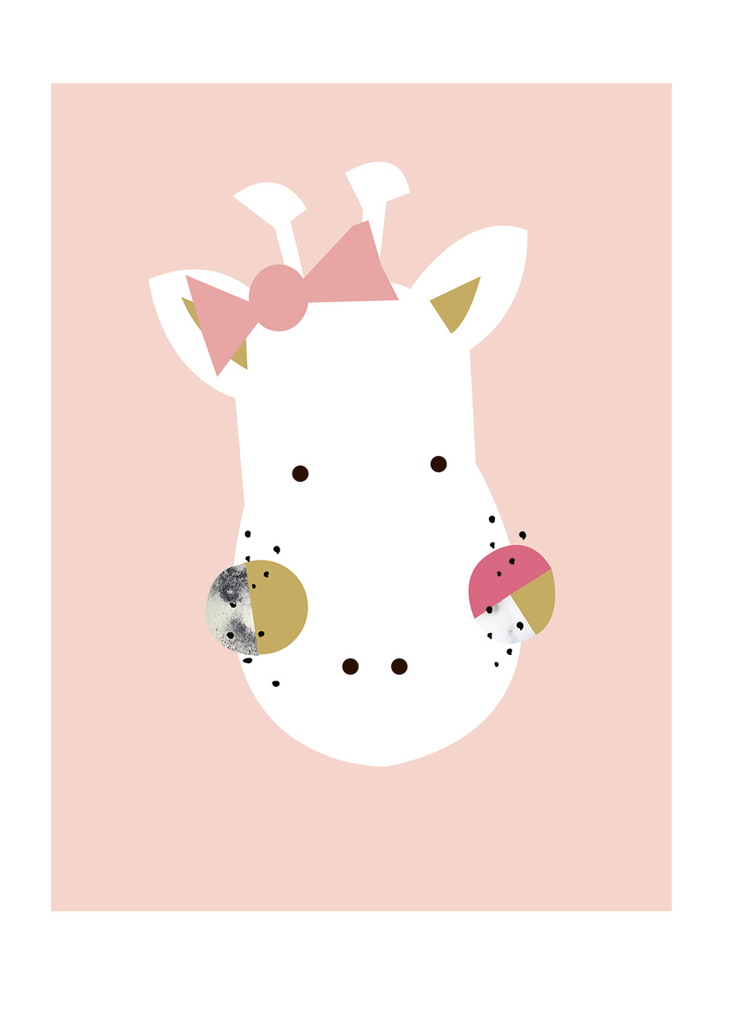 Giraffeposter til børneværelset fra Plakatwerket