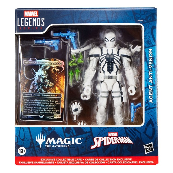 Marvel Legends Magic: The Gathering: Spider-man Agent Anti-venom Plus Exclusive Foil Card Action Figure 15 Cm