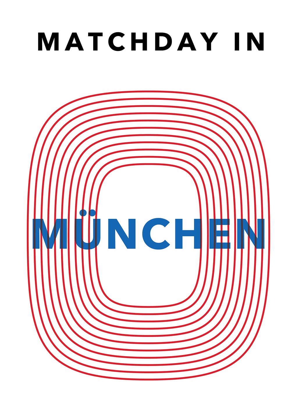 Kunstværk: Matchday i München - Unik dekoration til hjemmet