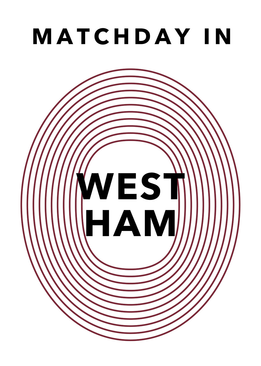 Kunstværk: Fodboldglæde - Matchday i West Ham