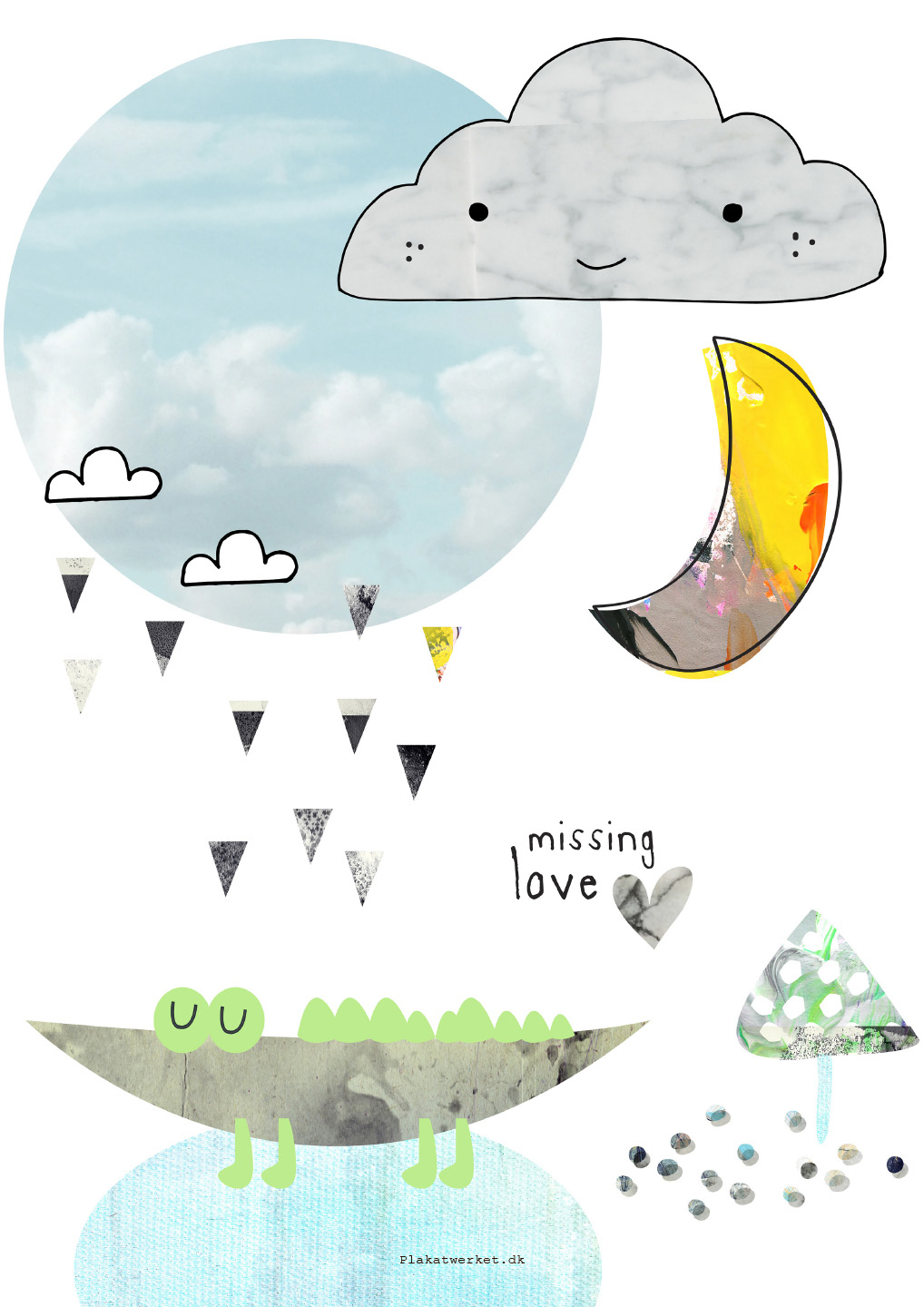 Missing Love Boy Plakat – Unik Kunst til Dit Hjem