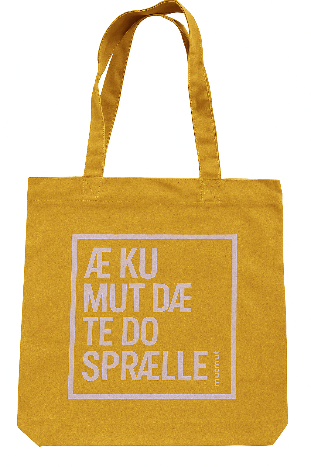Stilfuld orange mulepose med lyserødt tryk – Must-have!