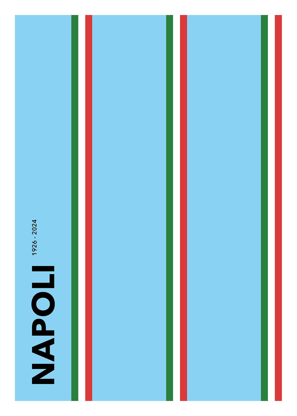 Napoli 1926-2024 Kunstværk af Olé Olé – Unikt Design