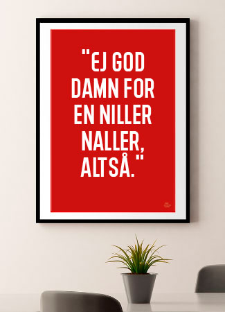 Niller Naller Plakat 30x40 cm – Fantastisk Tilbud!