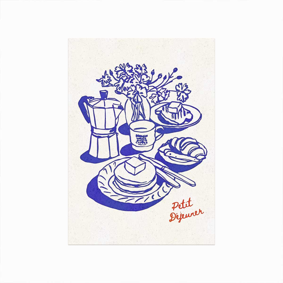Elegant Vægkunst til Køkkenet - Petit Dejeuner Plakat