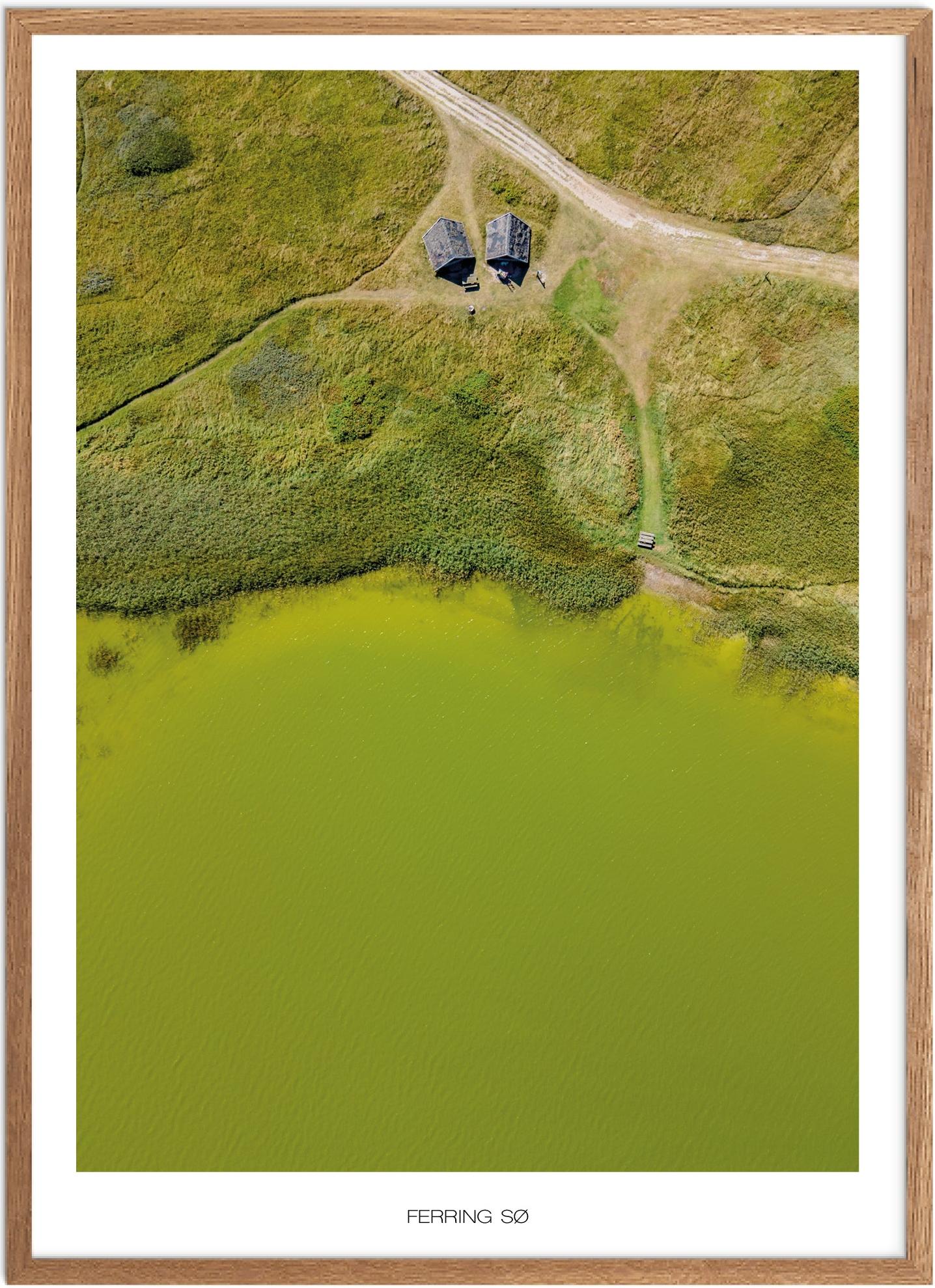 Plakat Ferring Sø Naturplakat Plakater Vestjylland Plakat Plakatsnedkeren Drone-plakater