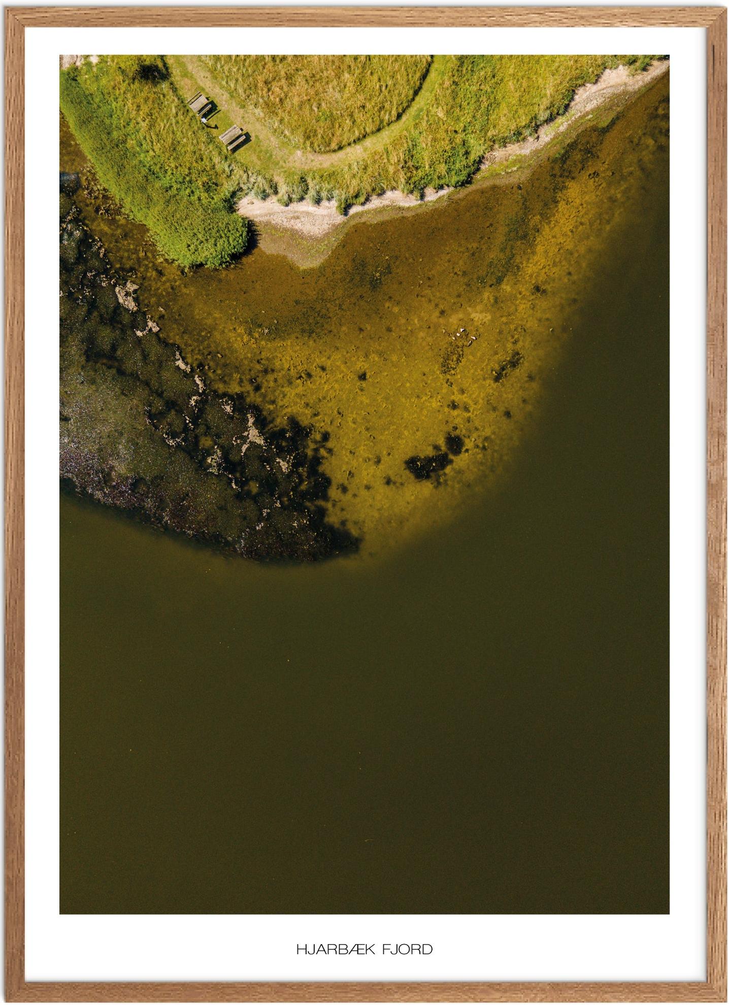 Plakat Hjarbæk Fjord Naturplakat Plakater Vestjylland Plakat Plakatsnedkeren Drone-plakater