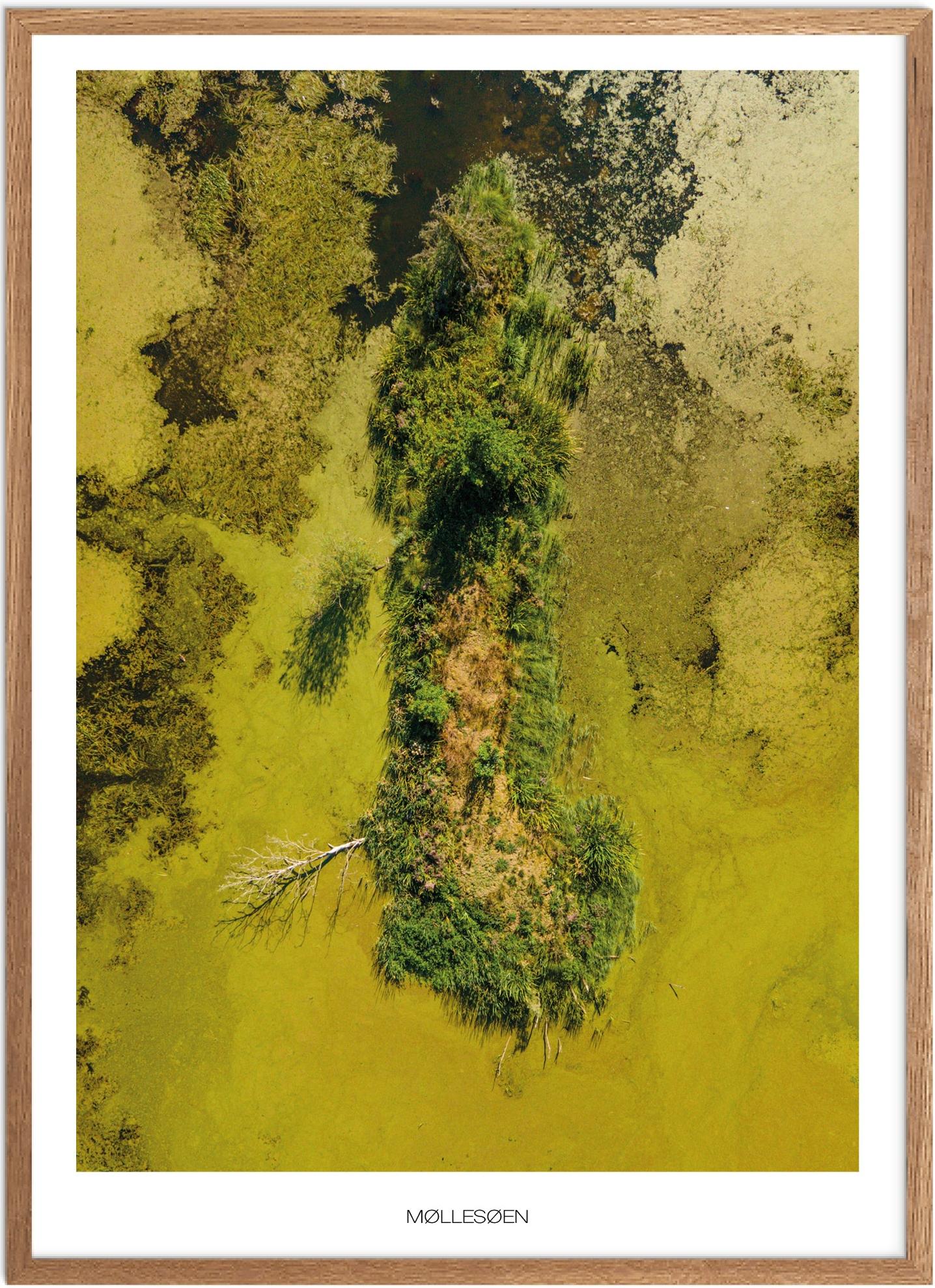 Plakat Møllesøen Naturplakat Plakater Vestjylland Plakat Plakatsnedkeren Drone-plakater