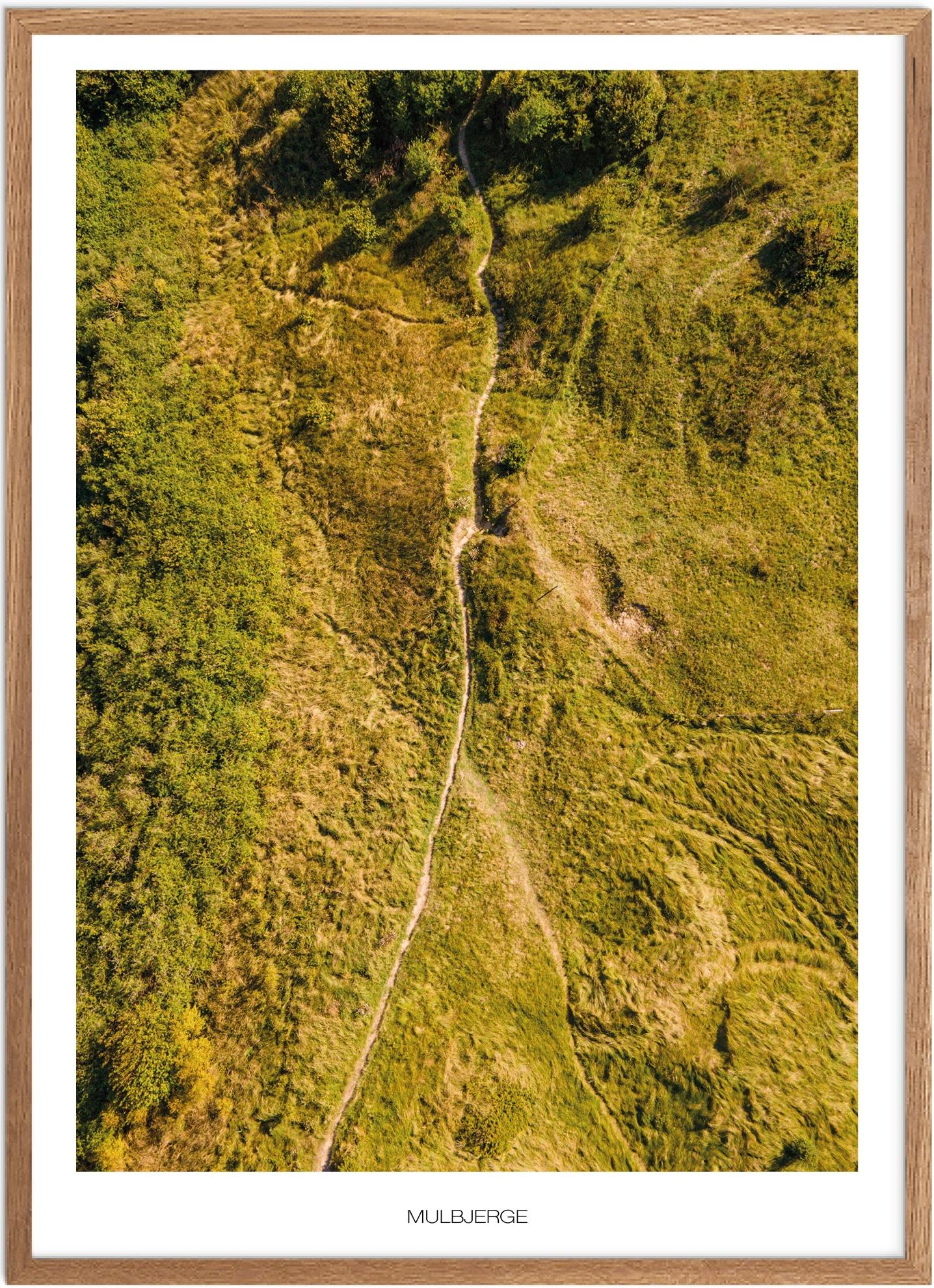 Plakat Mulbjerge Naturplakat Plakater Nordjylland Plakat Plakatsnedkeren Drone-plakater