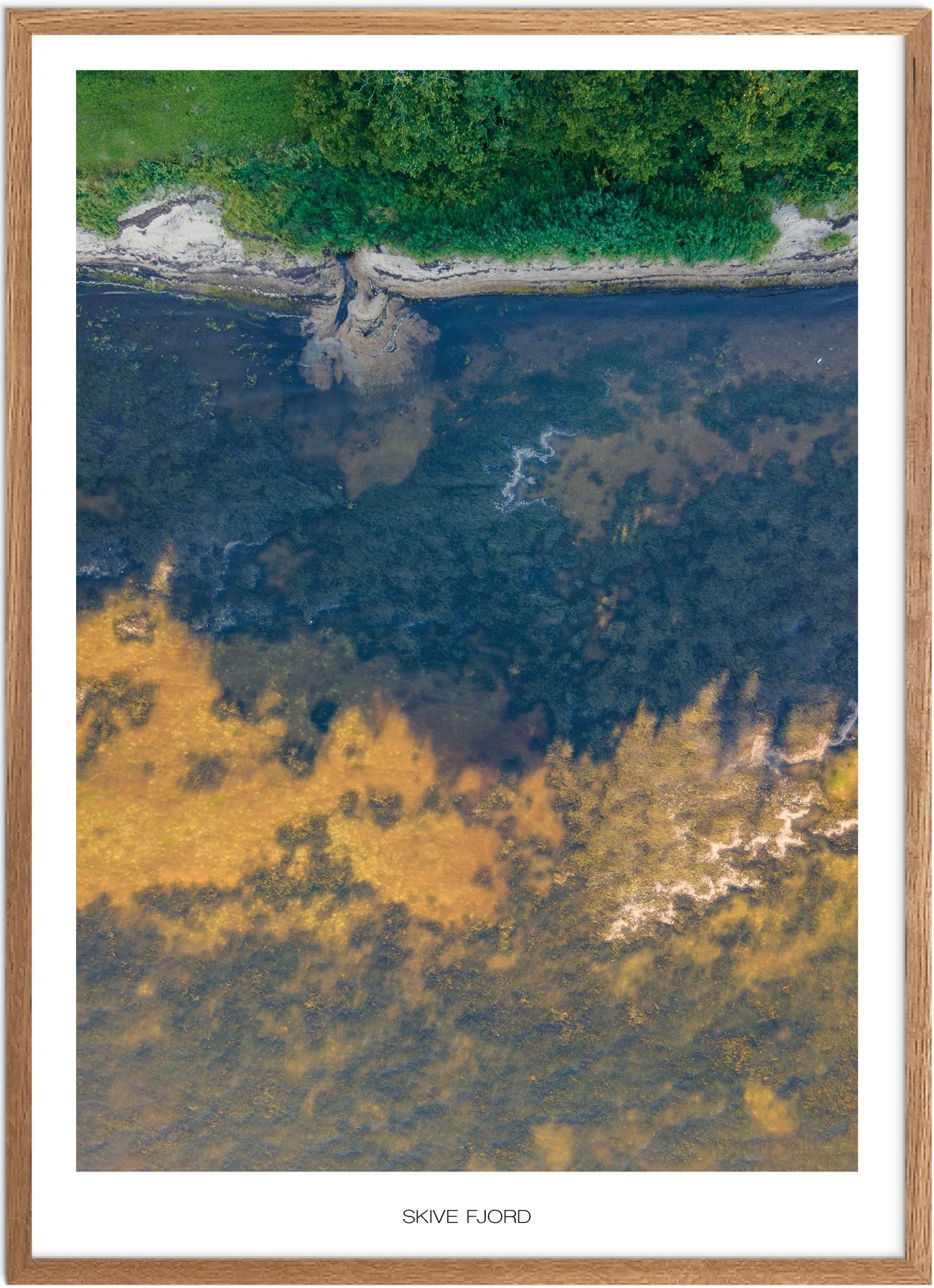 Plakat Skive Fjord Naturplakat Plakater Vestjylland Plakat Plakatsnedkeren Drone-plakater