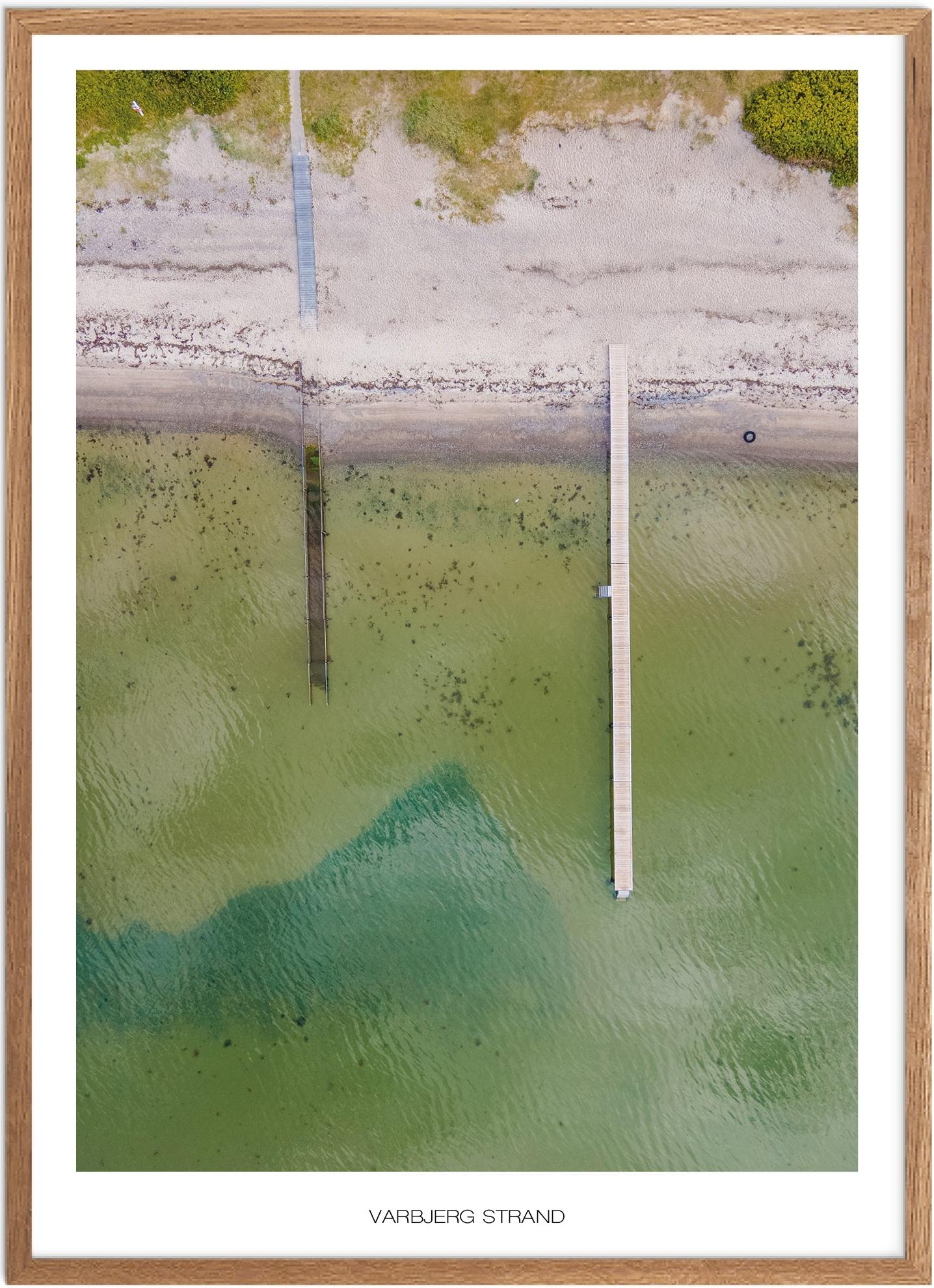 Plakat Varbjerg Strand Naturplakat Plakater Fyn Plakat Plakatsnedkeren Drone-plakater