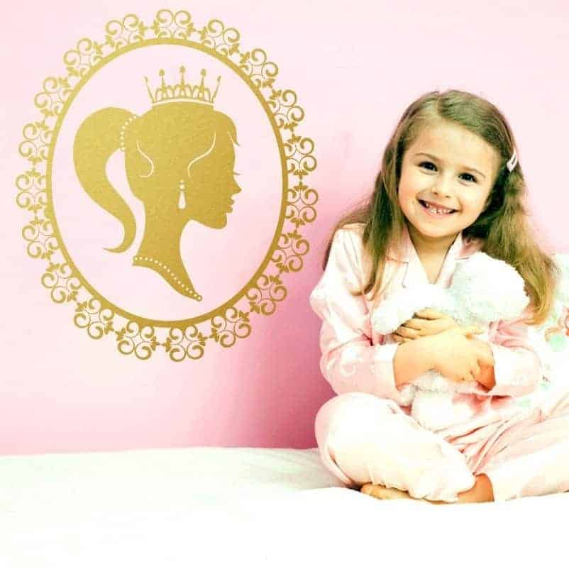 Magisk Prinsesse Wallsticker til Børneværelset!