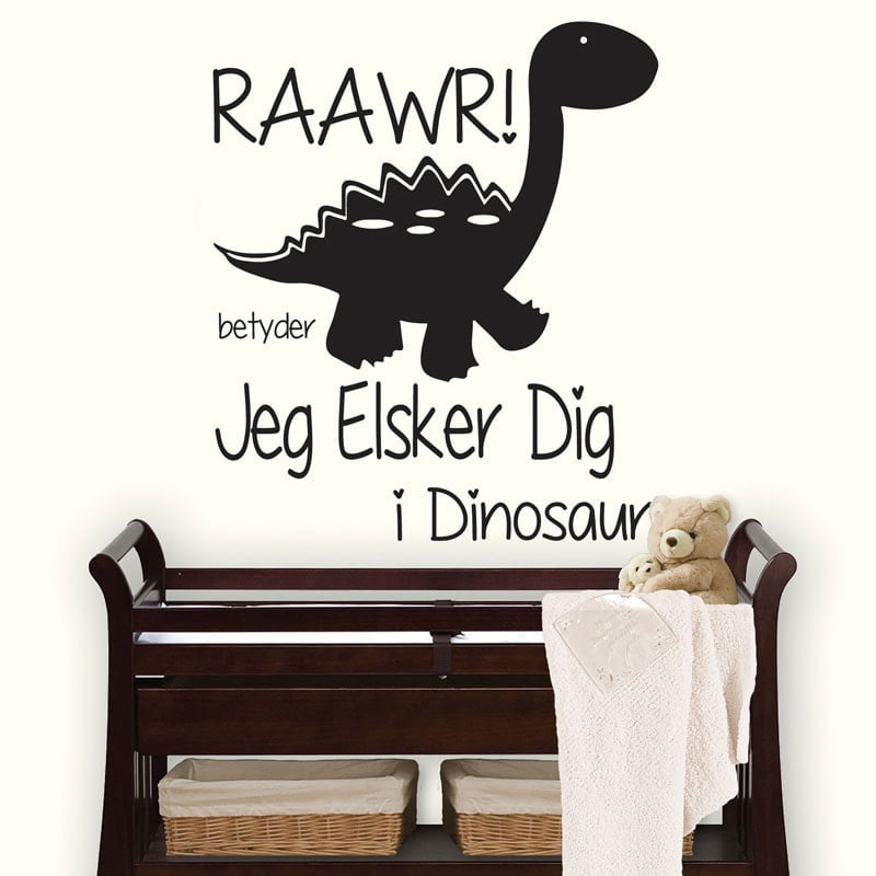 Dinosaur Vægklistermærke – Forvandl Børneværelset!