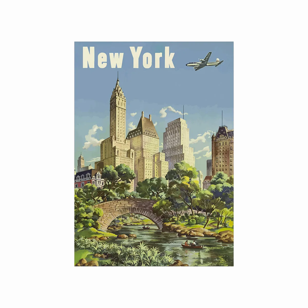 New York Retro Plakat – Unik Vægkunst til Dit Hjem