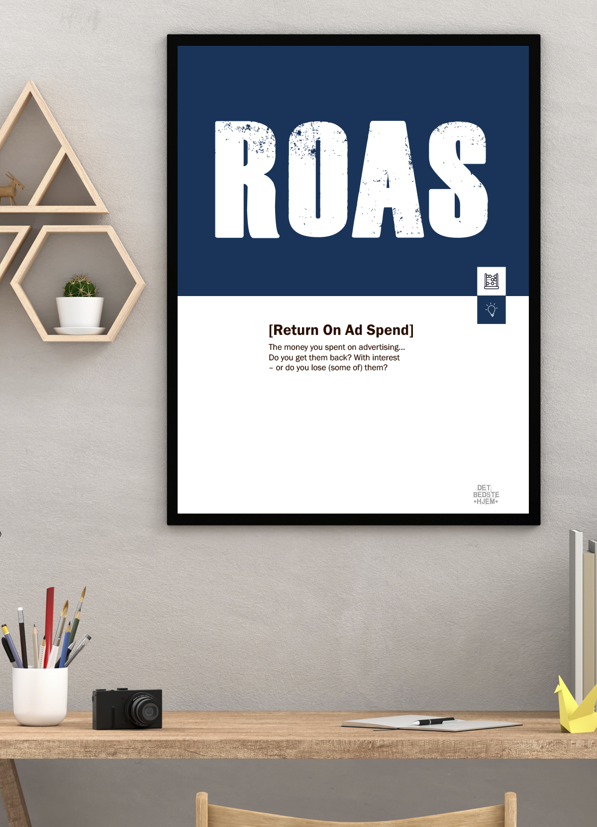 ROAS Marketing Plakat A4 – Forstå Annonceafkast Effektivt
