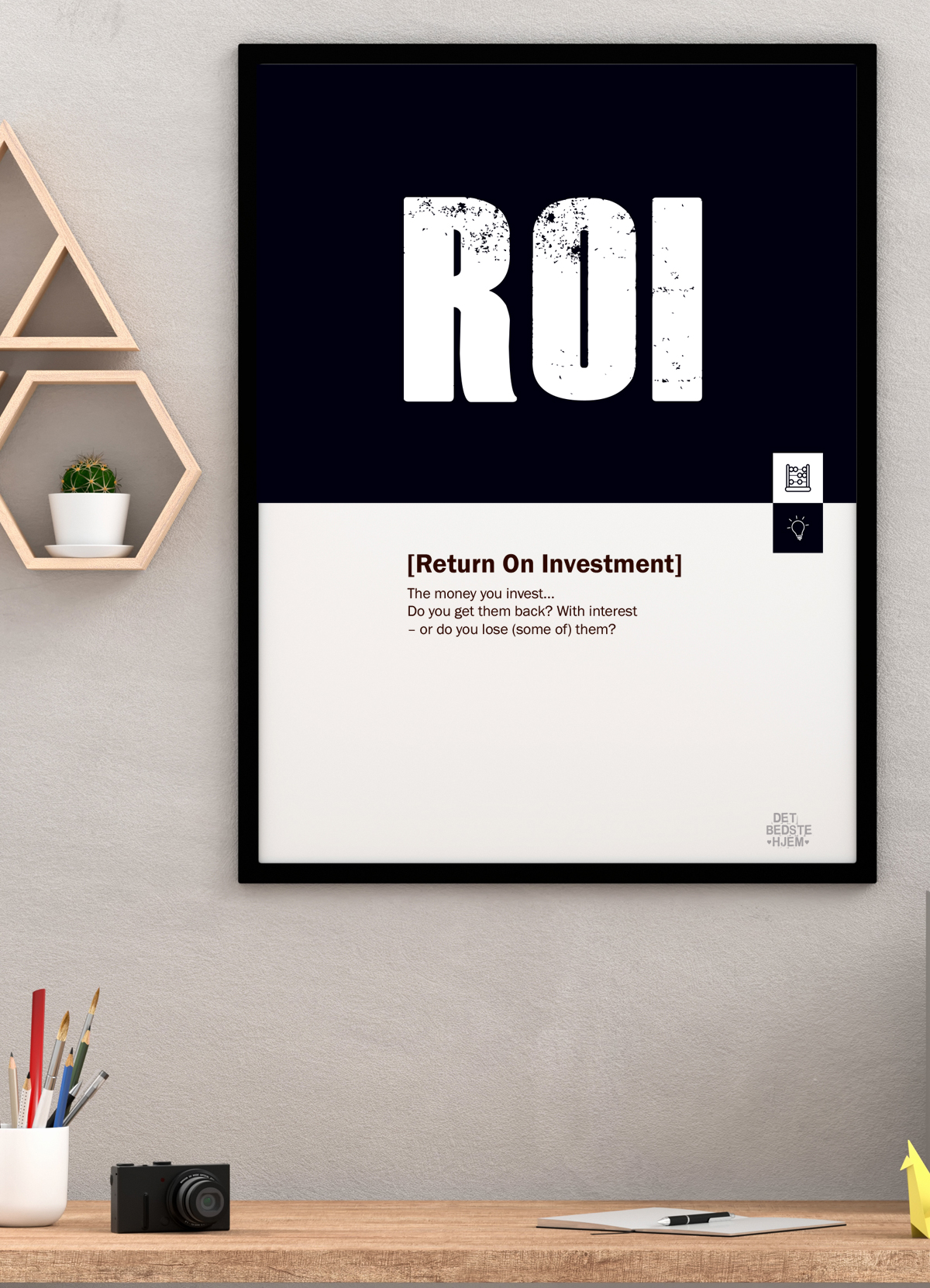 ROI-marketingplakat A4 – Forstå ROI i markedsføring