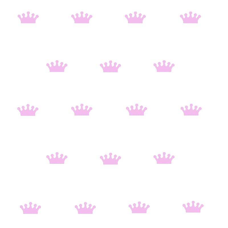 Prinsessekroner Væggdekoration – 18 Stk. i Pink Magi