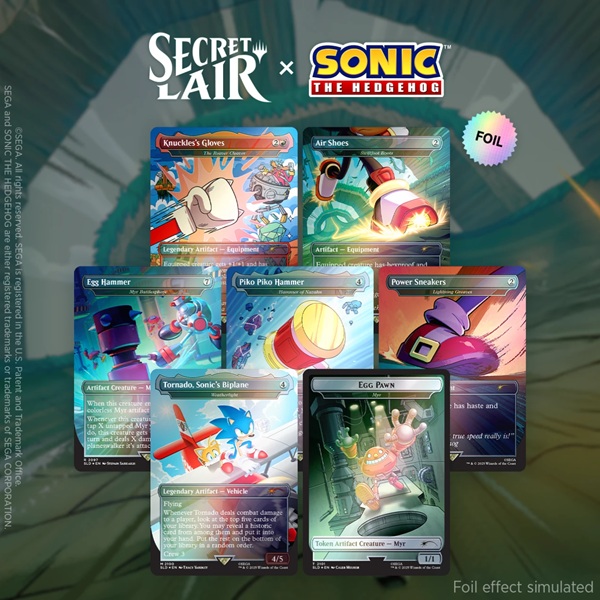 Sonic Superdrop: Secret Lair Turbo Gear Foil 2025