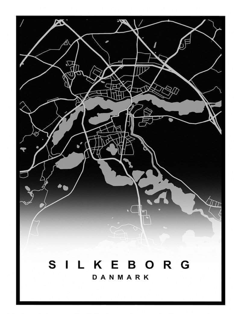 Silkeborg Kortplakat - Oplev Byens Skønhed!