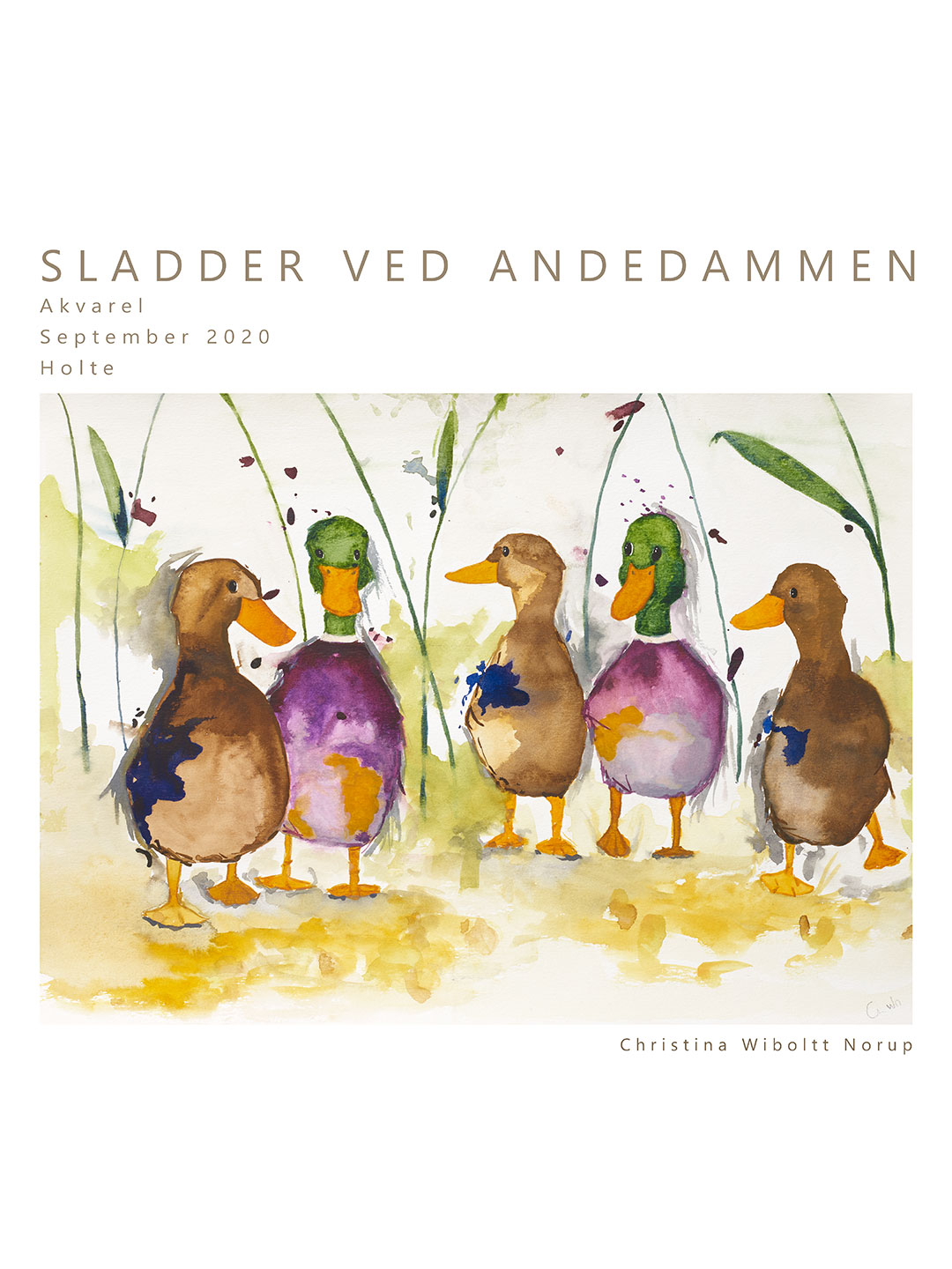 Sladder Ved Andedammen No. 2 – Unikt Kunsttryk til Dit Hjem