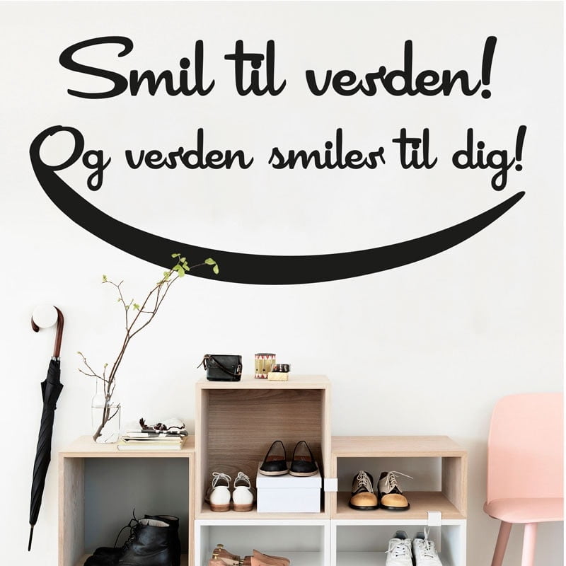Smil Vægklistermærke – Lys dit hjem op!