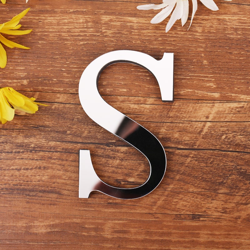 Spejl Bogstav Wallstickers – Elegant Dekoration til Hjemmet