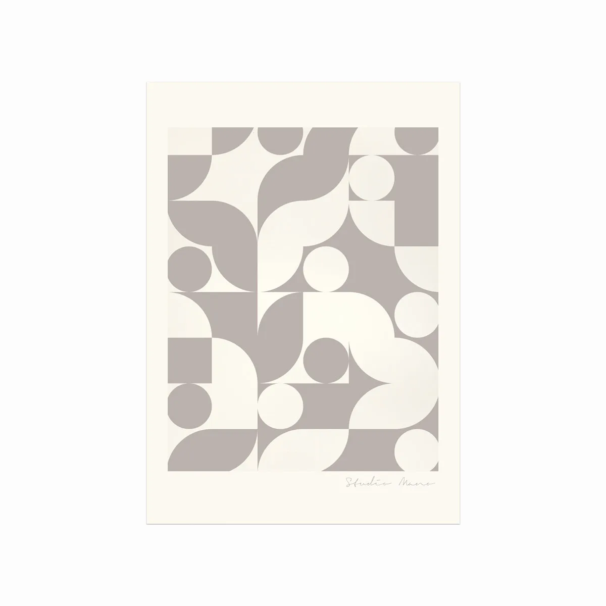Moderne Abstrakt Plakat fra Studio Mano til Dit Hjem