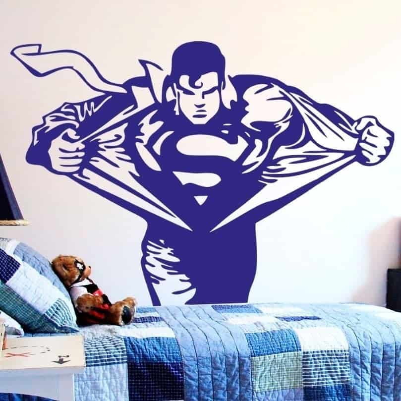 Superman Vægklistermærke - Fantastisk til Børneværelset!