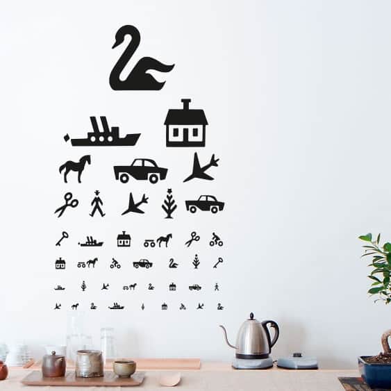 Synstavle Wallsticker – Smuk dekoration til køkkenet