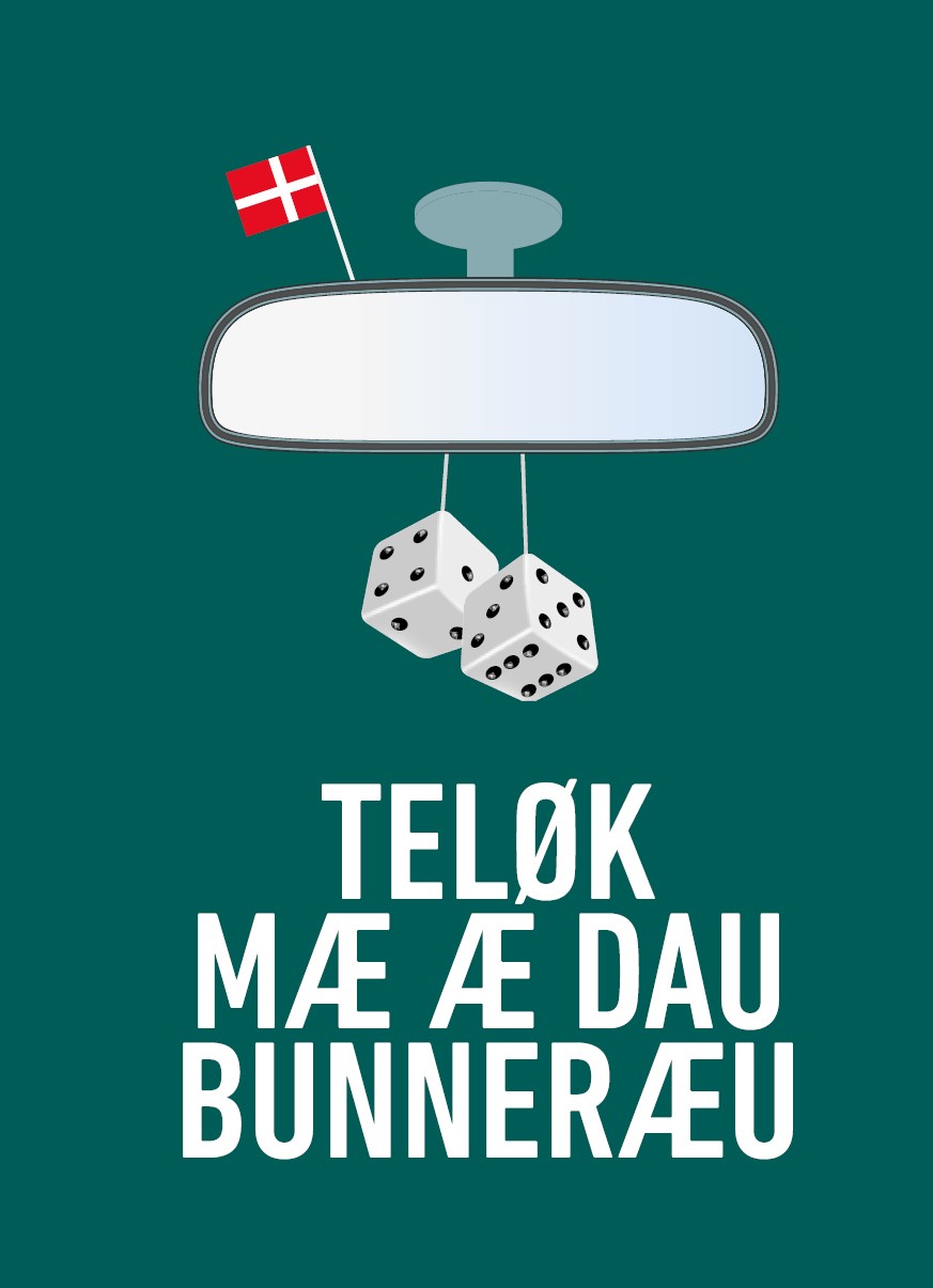 Blomsterkort med kuvert – Hilsen til Bonderøv