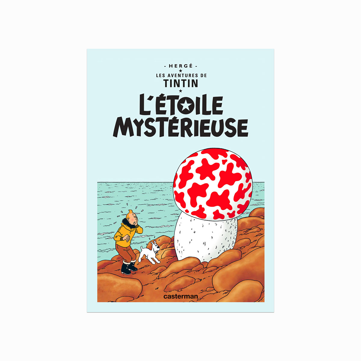 Tintin Plakat – Létoile Mystérieuse 1942 på Fantastisk Udsalg