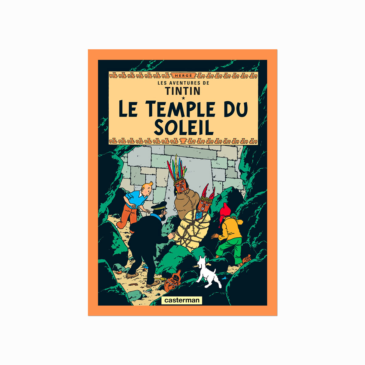 Tintin Plakat Le Temple Du Soleil 1949