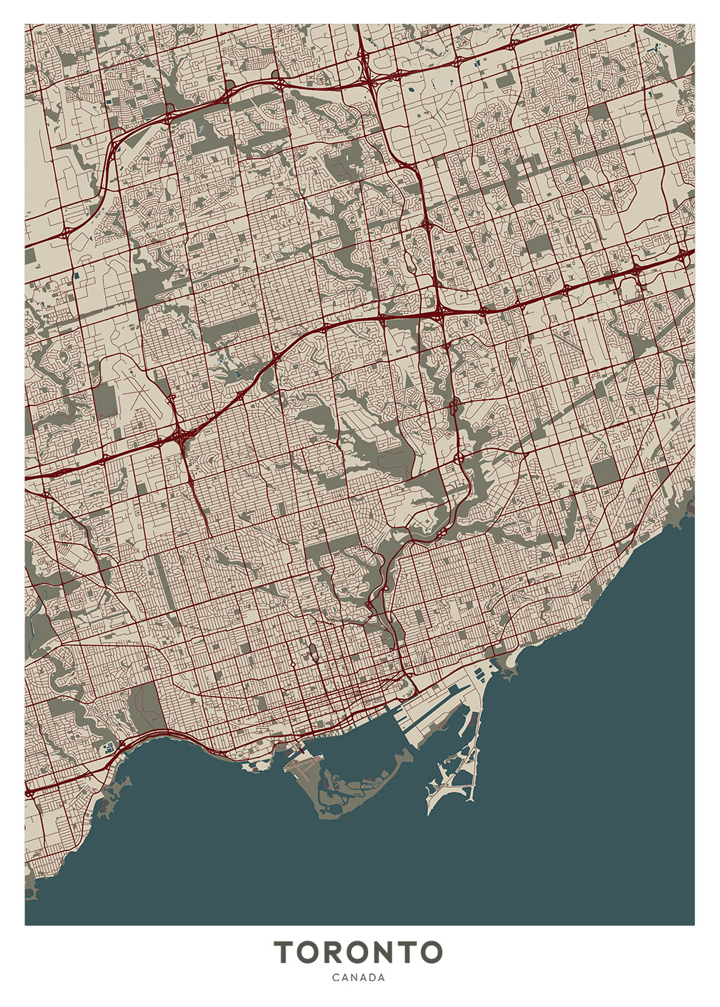 Toronto Kunstkort fra Illux - Få det nu!