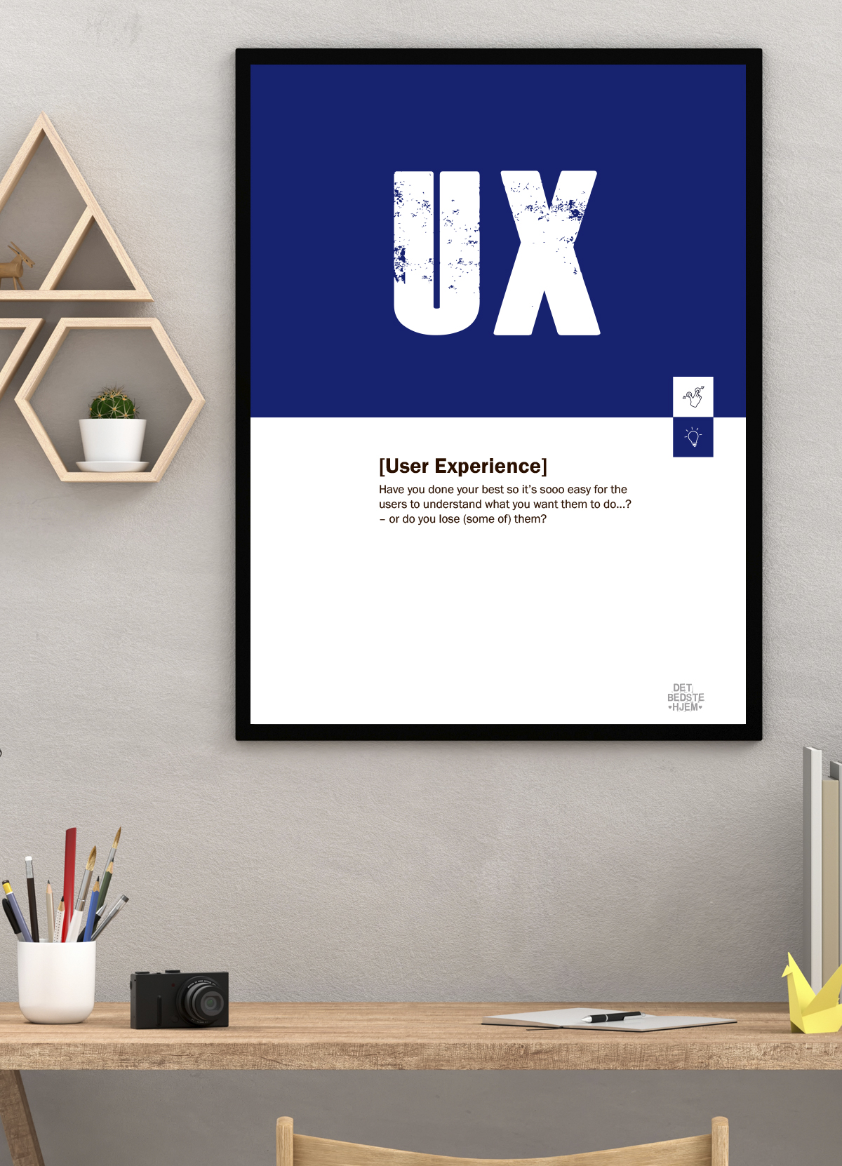 UX Marketing Plakat – Forstå Brugeroplevelsen A4 til 199 kr.